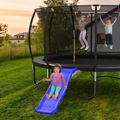 Plastic Trampoline Slide for 8-16FT, Heavy Duty Outdoor Slide for Trampoline,…