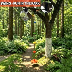 Tree Swing for Kids,disc Swing,Climbing Rope Tree Kids Swing with Orange