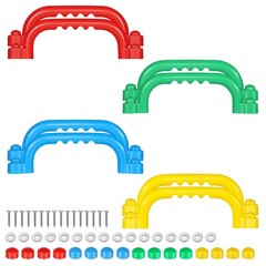8Pcs Kids Playground Safety Handles -Swing Set & Climbing Frame Hand Grips, M…