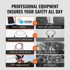 120 ft Zip Line Kit for Kids Adult Trolley Slackers Zipline Up to 500 lb