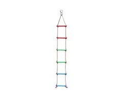 RAINBOW CRAFT 6.6FT CLIMBING ROPE LADDER NINJA LADDER FOR KIDS – NEW