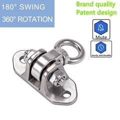 Stainless Steel Heavy Duty Swing Hanger 180°+360° Ceiling Swing Mount Free Sw…