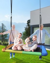 Rainbow Swing 60×32 Heavy Duty Platform Swing 700lbs Load Capacity Kids Adults