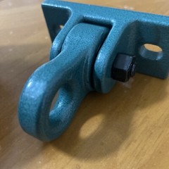 Wood Beam Swing Hanger Galvanized Ductile Iron Green Heavy Duty 5000lbs No Screw