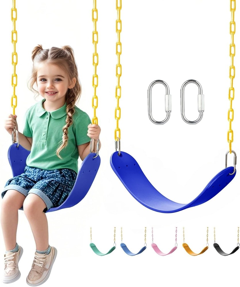 66″ Rust-Resistant Chains with 30″ PPC-Coated Section, Swing Set Accessories