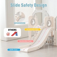 Kids Slide and Swing Set,12 in 1 Toddler Slide Climber Indoor Outdoor Playground