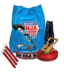 American Ninja Warrior Slackline and Hand Holds with Carrying Bag Ages 5+ NEW