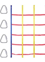 Rainbow Craft Ninja Warrior Hanging Climbing Obstacle Course Set
