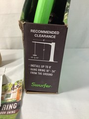 Swurfer Tree Swing Ring 3-in-1 Outdoor Tree Disc Swing Climbing Rope to Sit Stan