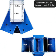 Heavy Duty Children Set Hardware Replacement Kit Including 2 Blue Swing Brackets