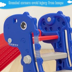 Nyeekoy 3 in 1 Toddler Slide, Kids Slide Climber 48”L*21.75”W*20.5”H, Blue