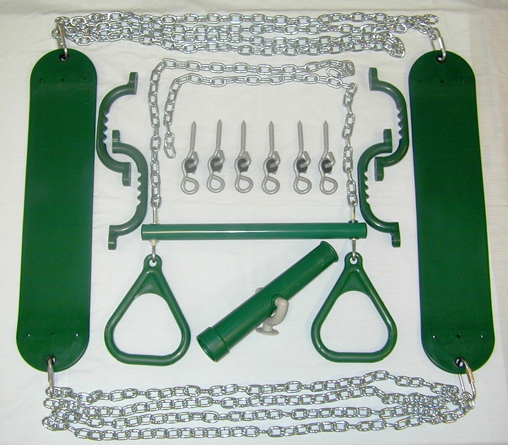 Swingset, Swing Kit,belt swing, trapeze, playground accessories,play set,grnzp+