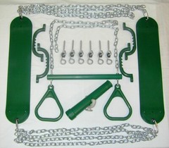 Swingset, Swing Kit,belt swing, trapeze, playground accessories,play set,grnzp+