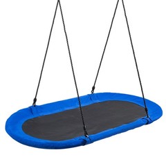 Topbuy 60″ Flying Saucer Tree Swing Set Outdoor Oval Swing Adjustable Hanging
