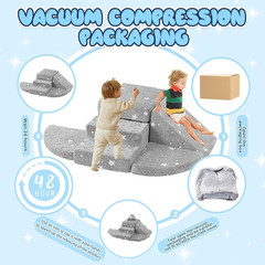 5Pcs Foam Climbing Blocks for Toddlers 1-3, Safety First Toddler Climbing Toys I