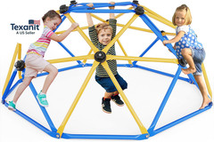 Climbing Dome, 6FT Geometric Dome Climber, Indoor Outdoor Jungle Gym Supports 60