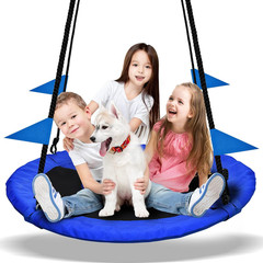 40 Inch Saucer Tree Swing Flying 900Lb Weight Capacity 2 Added Hanging Straps Ad