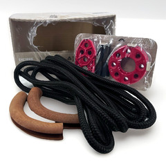 IKEA EKORRE Gym Rings Kids Swing Rope Wooden Handles Climbing Set EUC