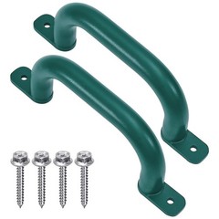 10” Green Playground Handles Safety Grab Bar Indoor & Outdoor 2pcs