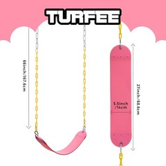 Single Swing Kit for Kids: Easy Install Pink Backyard Swing Set Replacement