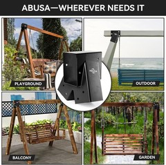 Heavy Duty Swing Sets Brackets 2 Black A-Frame Swing Set Brackets with All fo…