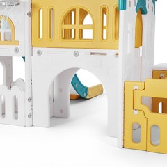 9IN1 Toddler Slide Climber Playset with Playhouse Playground Indoor Outdoor Toys