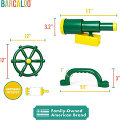 Playground Accessories for Kids Outdoor Playset Kids Pirate Telescope, Steering