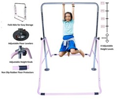 Kids 3-in-1 Jungle Gym Swing Trapeze Rings Playground Set