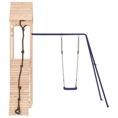 Outdoor Playset Natural pine, Blue Solid pine wood Large Durable