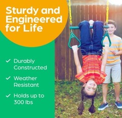 Jungle Gym Kingdom Swing Sets for Backyard, Monkey Bars & Swingset Accessories –