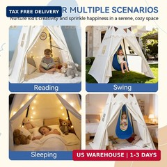 Swing Stand Frame with Sensory Pod Swings and Kids Tent,Play Tent,Heavy Duty Met