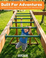 Barcaloo Playground Equipment Monkey Bars Playset Attachment, Monkey Bar Rods…