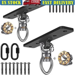 Heavy Duty Swing Hangers 900LB Capacity 360 Rotation Easy Install Metal 2 Pack