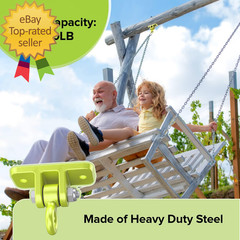 Swing Hangers for Wooden Sets Pack of 2 Heavy Duty Hardware with Locking