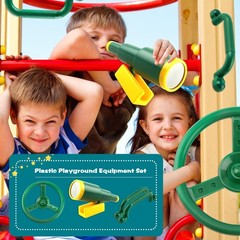 4 Pcs Kids Playground Accessories Playhouse Safety Handle Swingset Steering W…