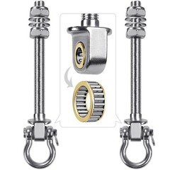 Swing Hangers with Bearing – 2 Pack Stainless Steel 304 Hardware Hooks for Wo…