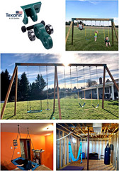 Heavy Duty Bronze Swing Hangers Screws Bolts Included over 5000 Lb Capacity Play