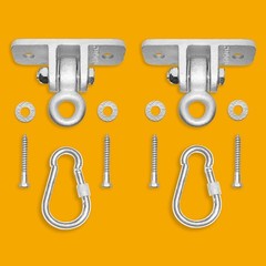 2 Pack Heavy Duty Swing Set Hangers with Locking Hooks for Indoor/Outdoor Use