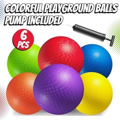 7-inch Dodgeballs For Kids & Adults (6 Pack) – Rubber 7-Inch – Pack of 6
