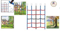 Durable Kids Climbing Net – Outdoor Adventure Playground Accessory 4.85ft x 6…