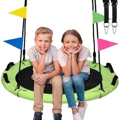 HeyZoo Tree Swing, Saucer Swing 40 Inch for Kids, 900lbs Weight Capacity, wit…