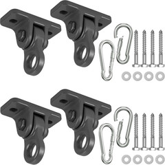 4 Pack Heavy Duty Porch Swing Hangers Kit Aluminum Swing Hooks 5000 lb