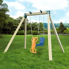 Soporte de juego de columpio con 2 soportes en forma de A con accesorios. neuvo.