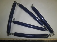 1 Pair Rubberized Vinyl/Plastic SWING CHAIN 70″ BLUE Swingset Tarp Tent Chain