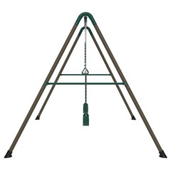Lifetime 91137 9 Ft A-Frame Metal Swing Set Earthtone Kids Outdoor Playground