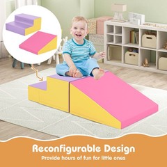 Step and Slide Climber for Infants and Toddlers Baby Soft Foam Structure Blocks