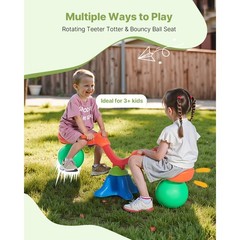 Uimoso Kids Seesaw 55 lbs Capacity 360° Rotating Teeter Totter for Ages 3+