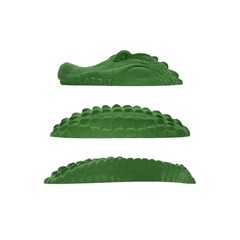 Atomik Rock Climbing Holds 3-Piece Alligator in Green