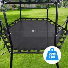 Climbing Toys Dome Climber w/ Platform & Tent Metal Outdoor Play Equipment Large