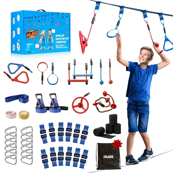 Heroz Obstacle Course for Kids – Ninja Warrior Obstacle Course for Kids Outdoor
